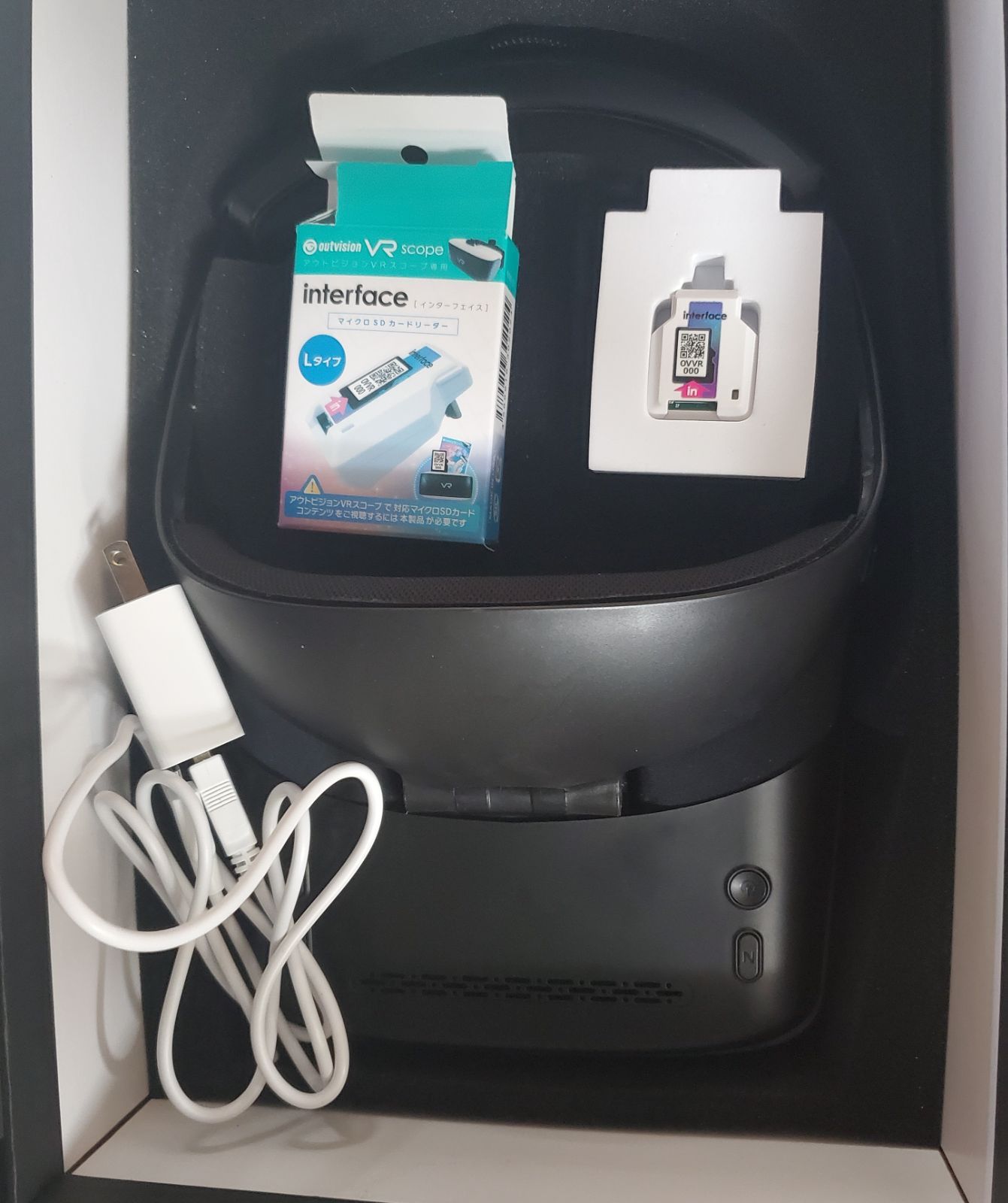 アウトビジョン VR スコープ ｍicroSD インターフェイス マイクロSD カードリーダー Lタイプ付き