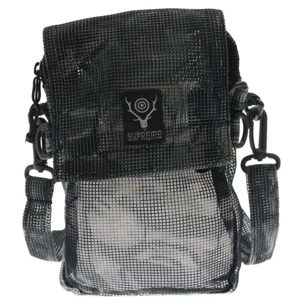SUPREME (シュプリーム) 21SS×South2 West8 Heavy Mesh Game Bag サウス2 ウェスト8 ヘビー メッシュ ゲームバッグ ショルダーバッグ ブラック