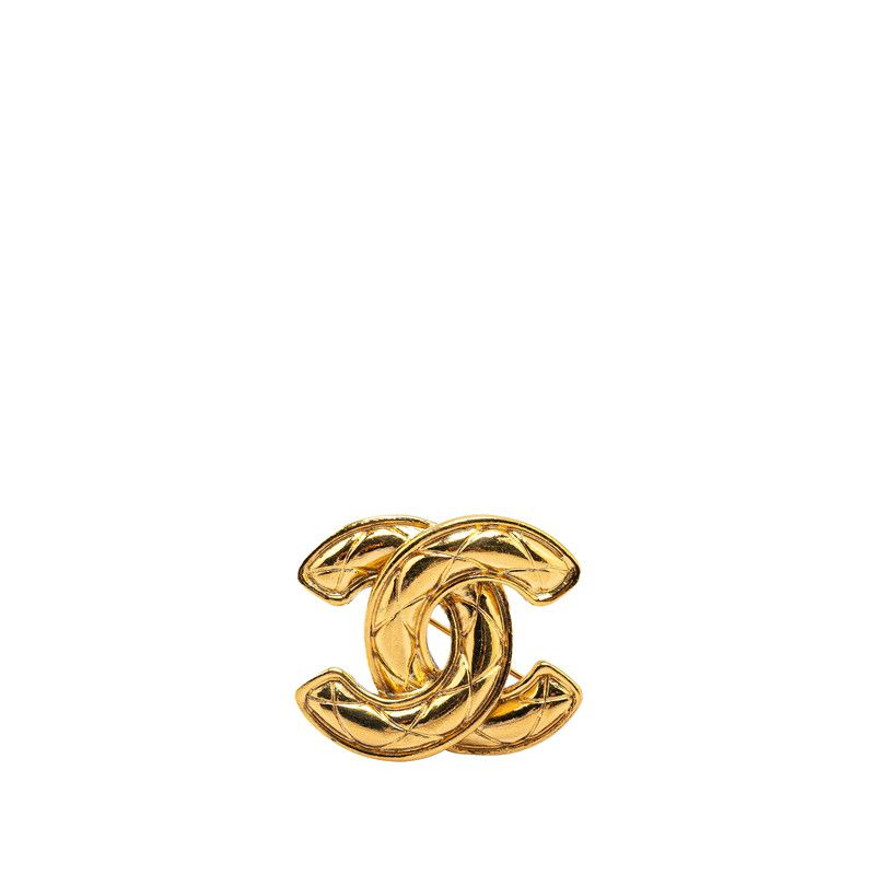 シャネル ヴィンテージ マトラッセ ココマーク ゴールド メッキ レディース CHANEL 1-0204361