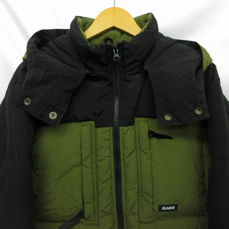 エクストララージ X-LARGE HOODED FRONT POCKET DOWN JACKET ナイロン 