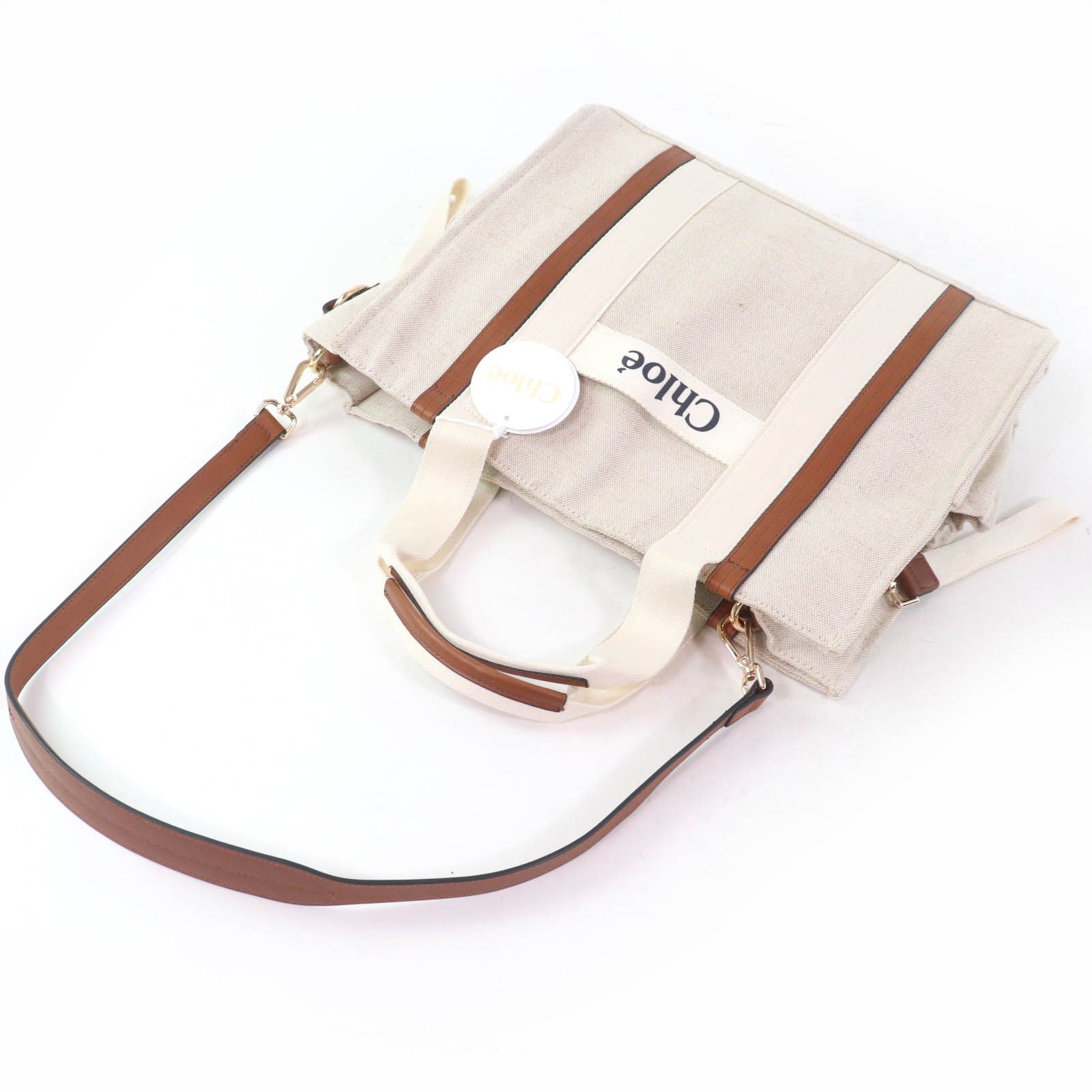 Chloé ベージュ キャンバス ショルダーバッグ き*こ様 大人OK Chloé