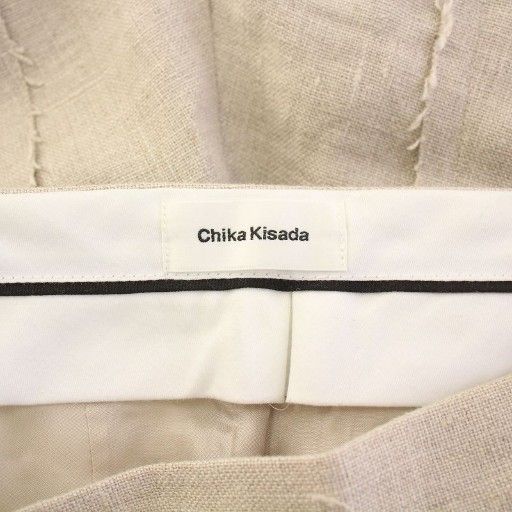 チカキサダ Chika Kisada テーパードパンツ スラックス 麻 リネン 1  