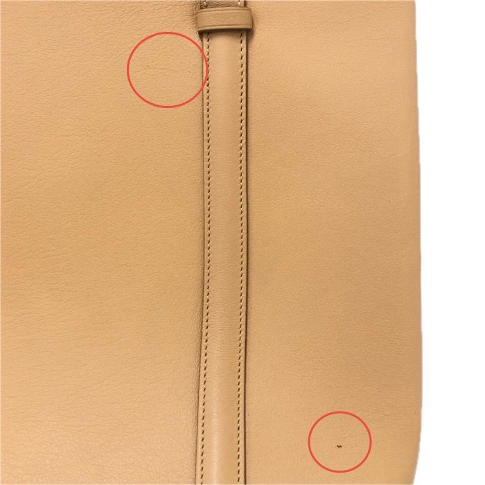 CARTIER カルティエ カボション トートバッグ レザー ベージュ