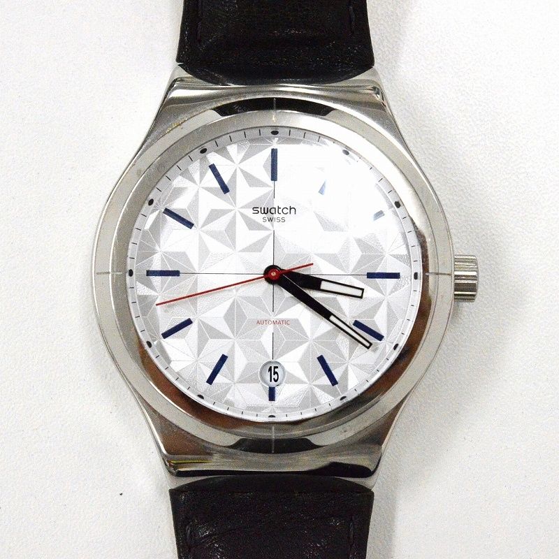 スウォッチ(Swatch) システム51 アイロニー YIS408 メンズオートマ 裏スケルトン 1カレ 【中古】 JA-18937