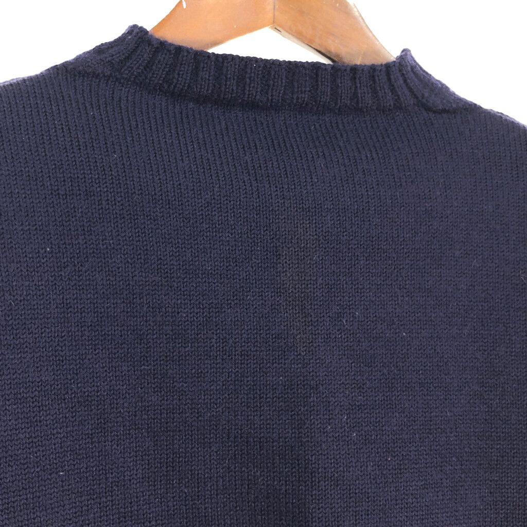 80年代 Traditional GUERNSEY ガンジーセーター ネイビー(メンズ XS