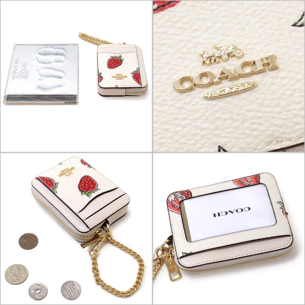 日本未入荷 Coach Coin Case フルーツ柄 新品 未使用】コーチ コインケース COACH アウトレット