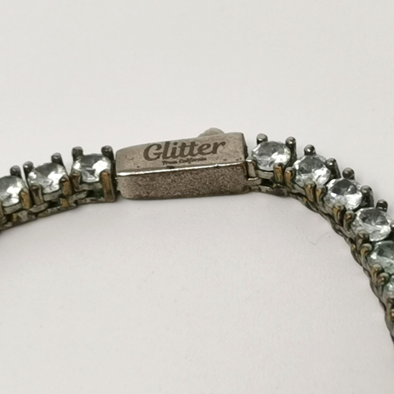 glitter グリッター シルバー ネックレス Glitter グリッター ネックレス 31.2g シルバーカラー くすみあり 中古