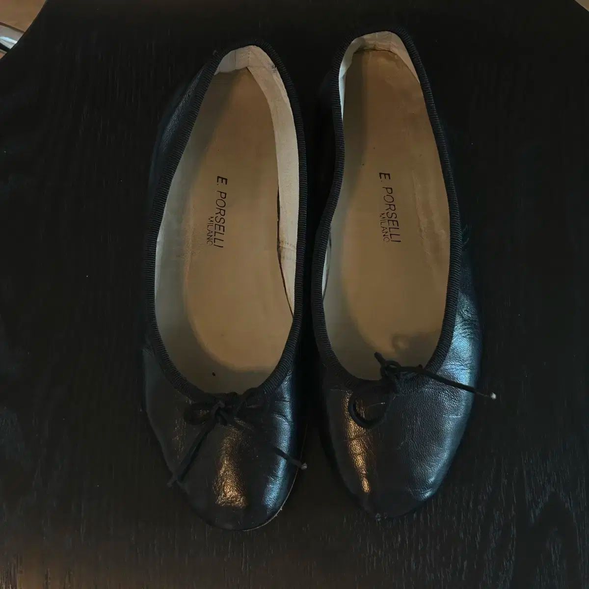 良品✨ポルセリ バレエシューズ　36 フラット レザー シルバー　23〜23.5 ポルセリ バレエシューズ 36 シルバー 良品✨ポルセリ バレエシューズ