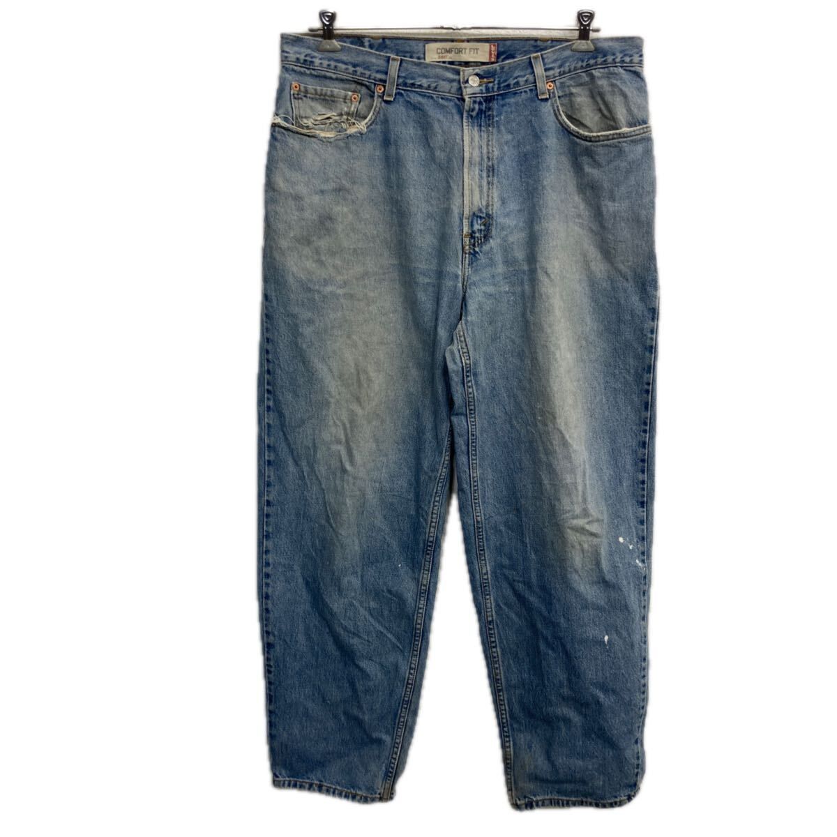 Levi's 560 デニムパンツ W38 ブルー リーバイス ジップアップ