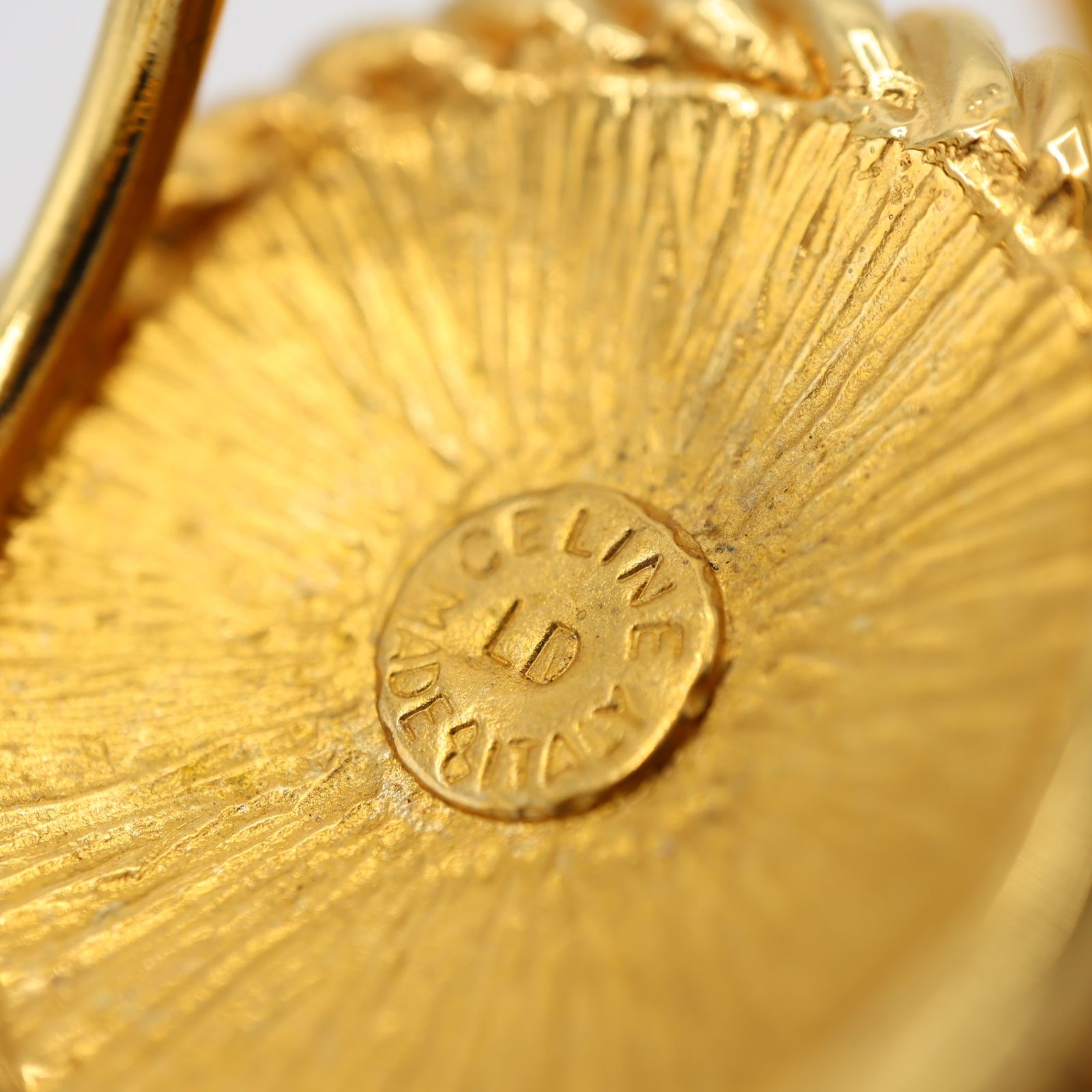 CELINE セリーヌ スカーフリング マカダム スカーフ留め ゴールド