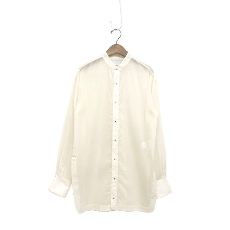 HARUNOBUMURATA ハルノブムラタ コットンシアーシャツ DYLAN スタンド 
