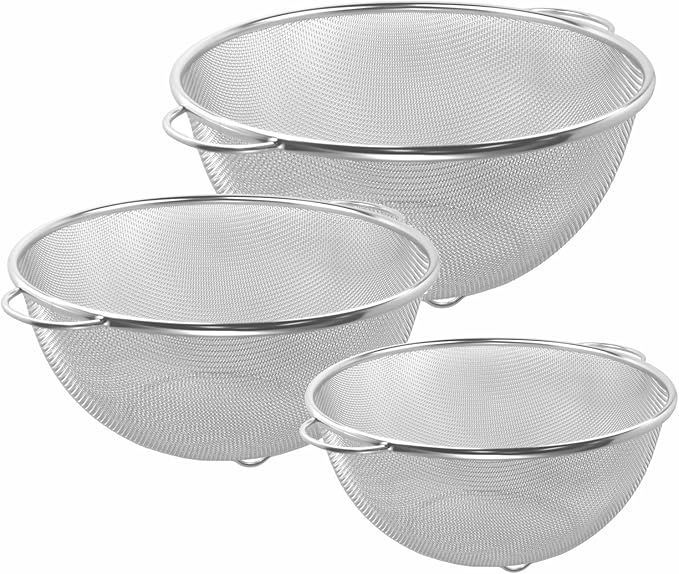 【在庫処分】ナガオ 燕三条 ザル セット 19cm 22cm 25cm 18-8ステンレス 日本製