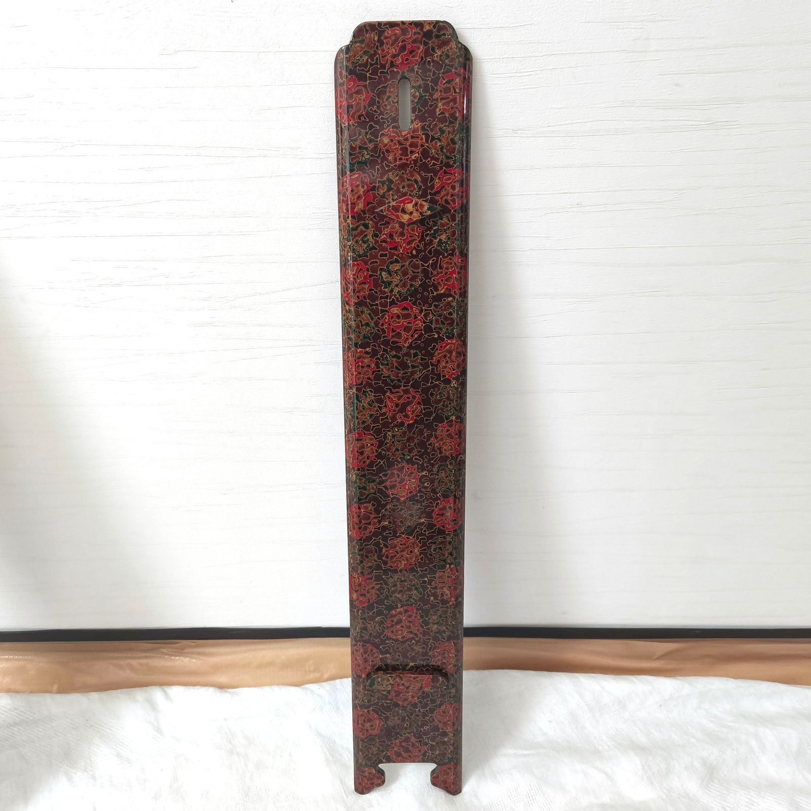 津軽塗 唐塗 バカ塗り 短冊掛 漆器 伝統工芸 No.250706-72 梱包サイズ100