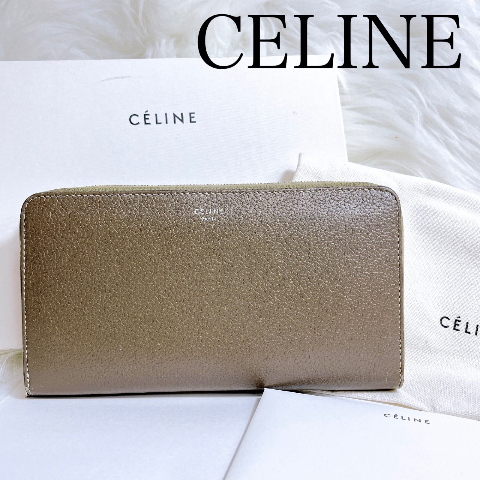 CELINE セリーヌ 長財布 グレー レディース ブランド 【公式通販】