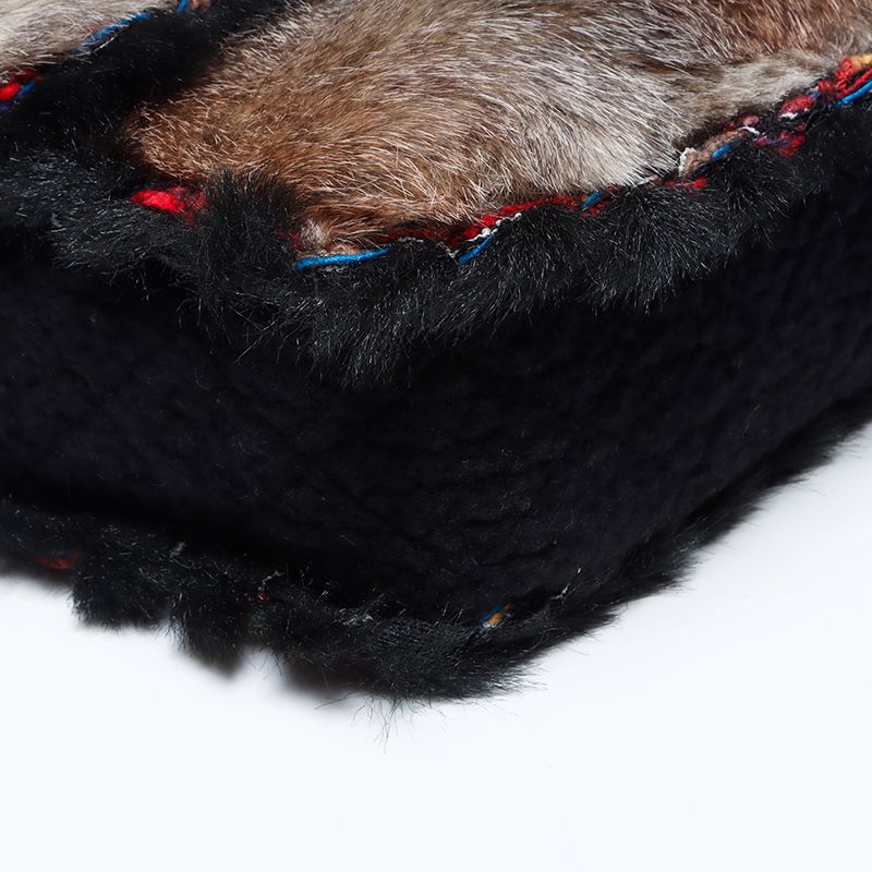 CHANEL シャネル ショルダーバッグ 14番台 ラビットファー ツイード