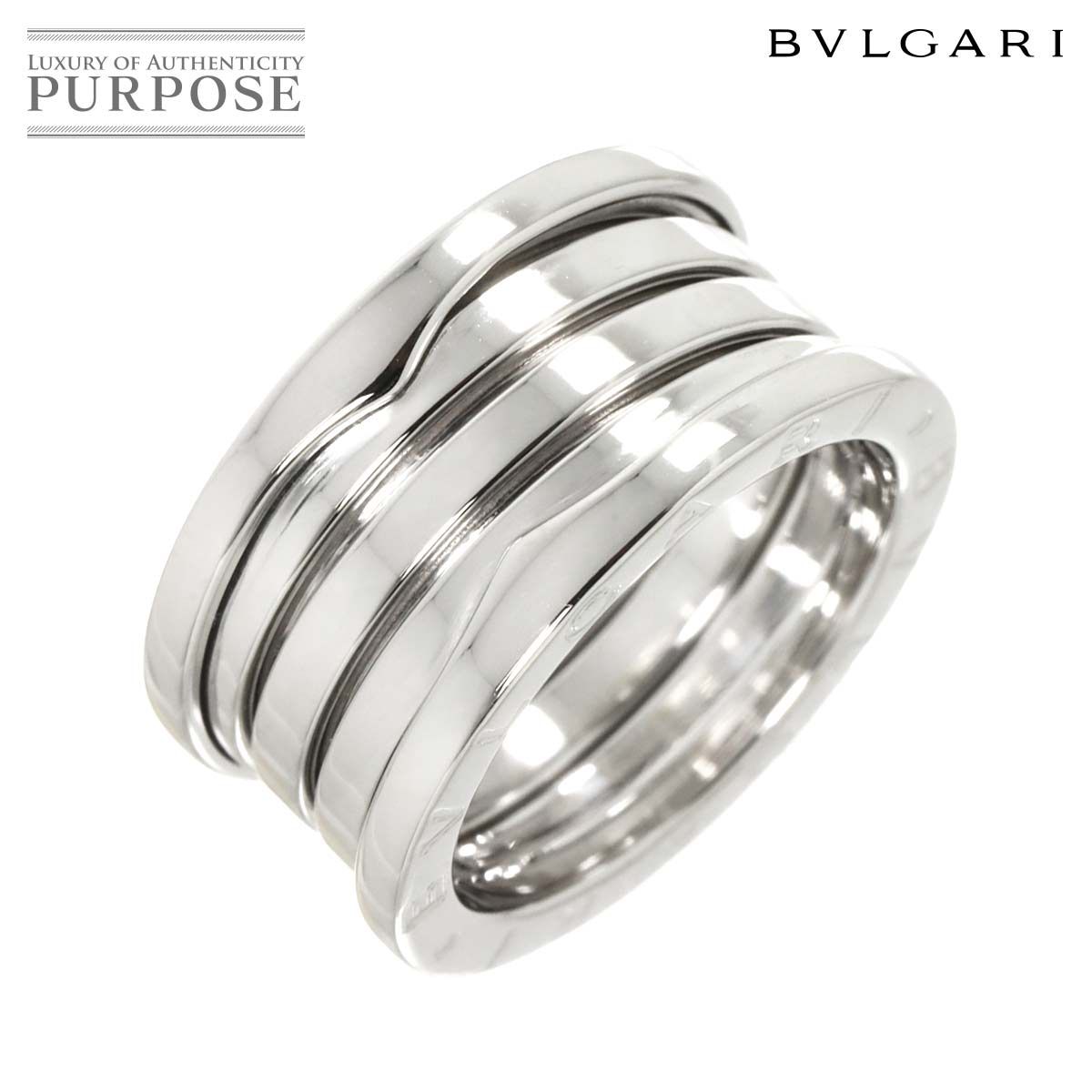BVLGARI B.zero1 リング K18 WG #54 ブルガリ BVLGARI ビーゼロワン 4バンド #54 リング K18 WG ホワイト
