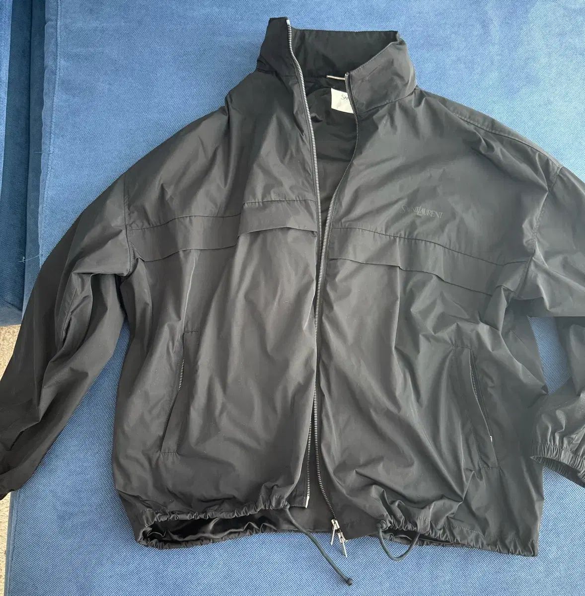 Yves Saint Laurent グレー ジャンパー Vintage Yves Saint Laurent Pour Homme Men Down Coat Jacket XL 105