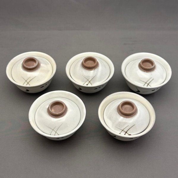 粉引 吸茶碗 5客 粉引 高台茶碗｜和食器通販｜織部