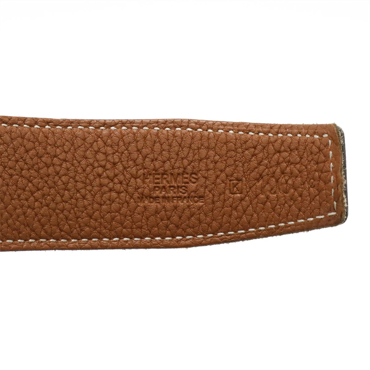 HERMES レザーベルト キャメルと黒リバーシブル HERMES - HERMES エルメス Hギヨシェ Hベルト リバーシブル