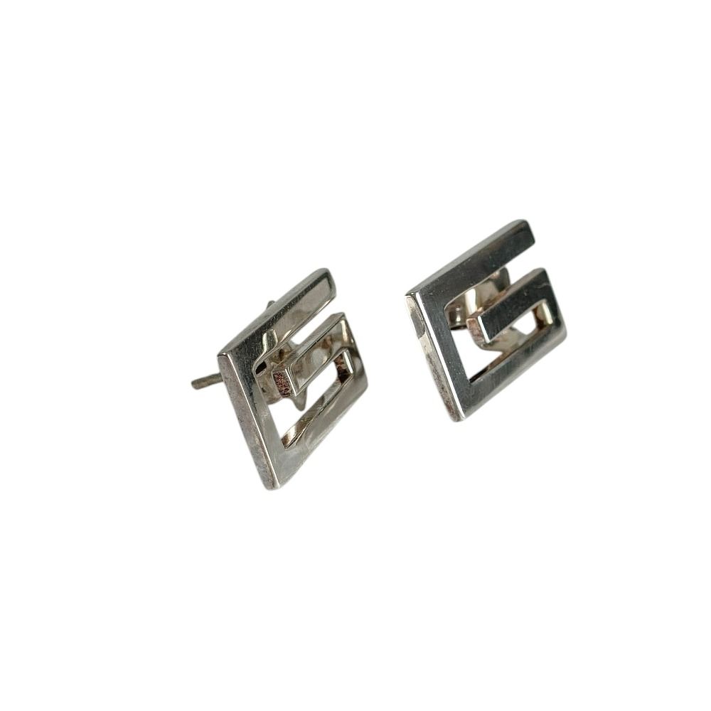 美品 GUCCI グッチ 925SV Gロゴ スタッドピアス アクセサリー 箱
