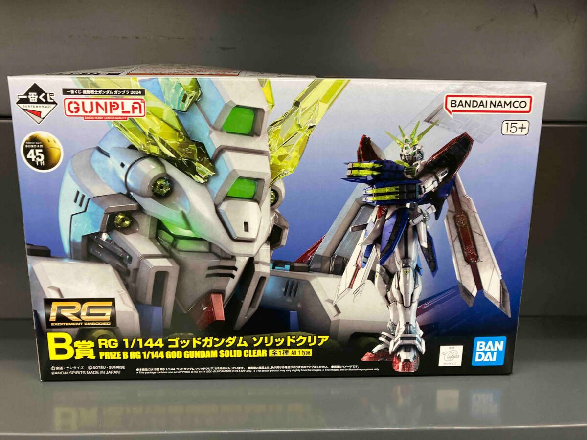RG 1/144 ゴッドガンダム ソリッドクリア B賞 B賞 RG1/144 ゴッドガンダム ソリッドクリア プラモデル