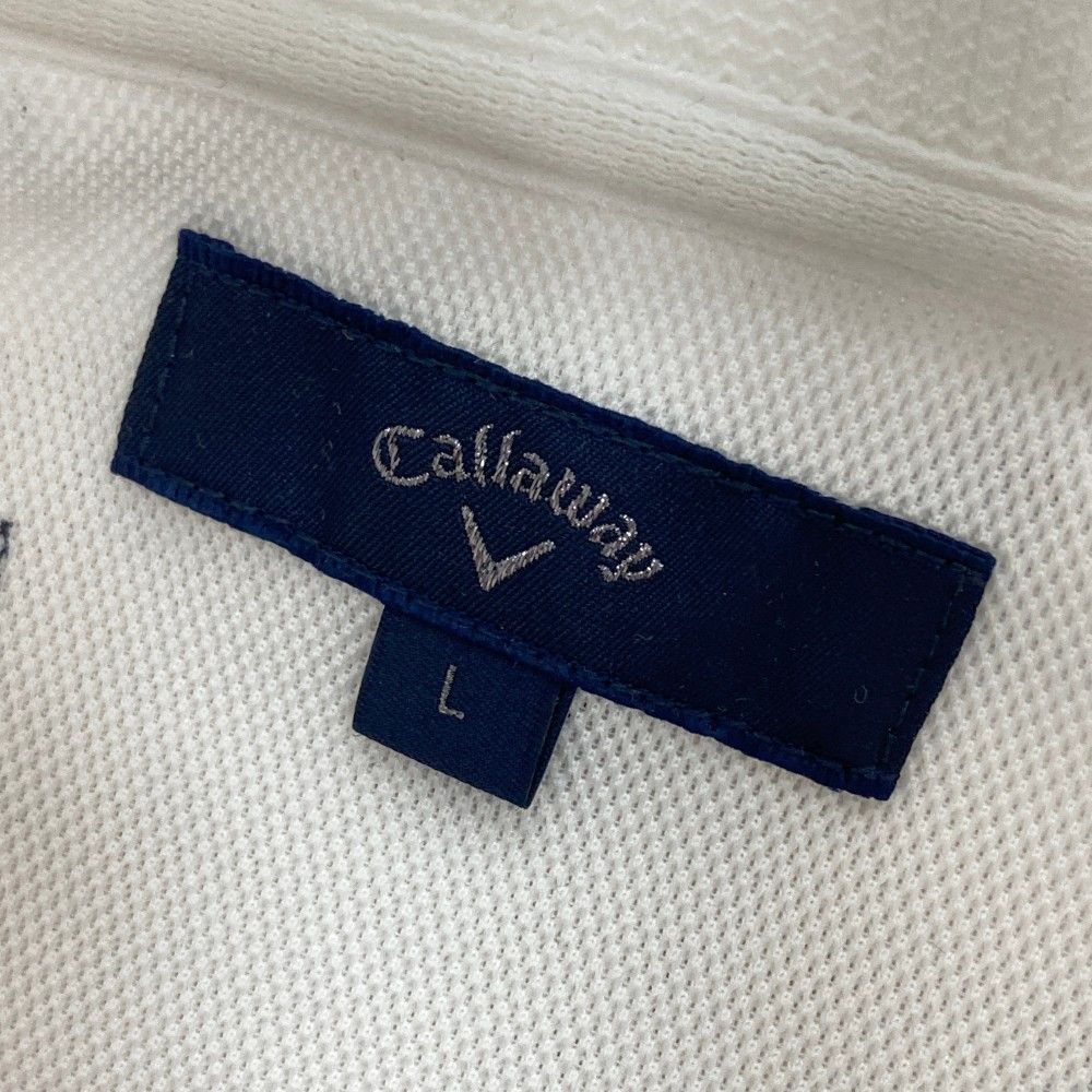 サイズ：L CALLAWAY キャロウェイ  メッシュジャケット 総柄 ホワイト系 [240101444347] ゴルフウェア メンズ ストスト サイズ：L CALLAWAY キャロウェイ メッシュジャケット 総柄