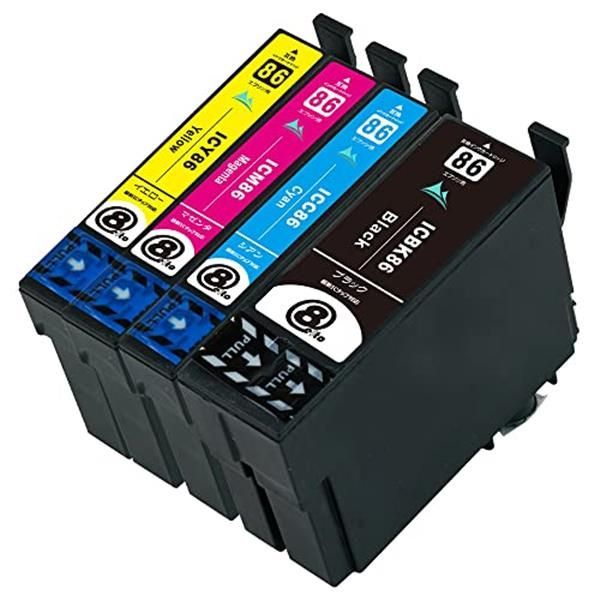 本物保証】 エプソン IC4CL86 BK C M Y x2 大容量 4色セット 2パック
