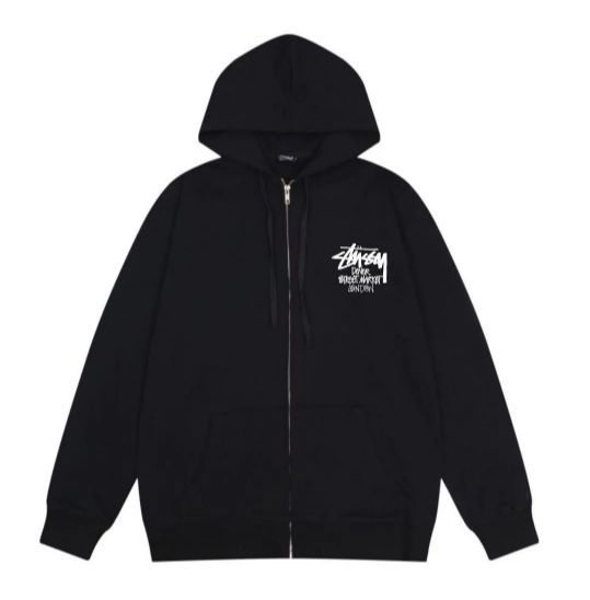 ステューシーSTUSSY カーディガン ブラック - メルカリ