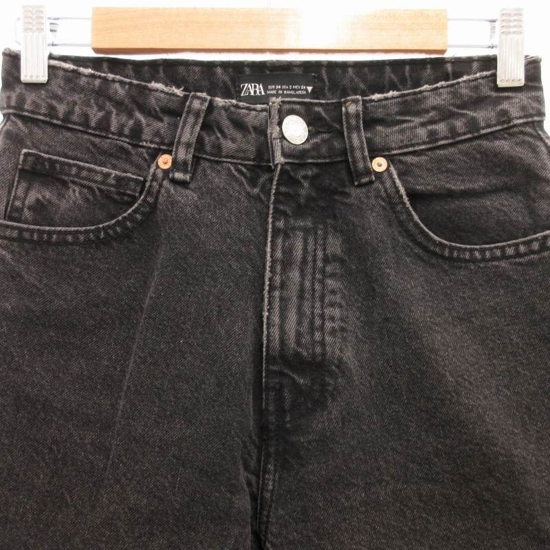 ザラ ZARA マムフィットデニムパンツ ジーンズ テーパード