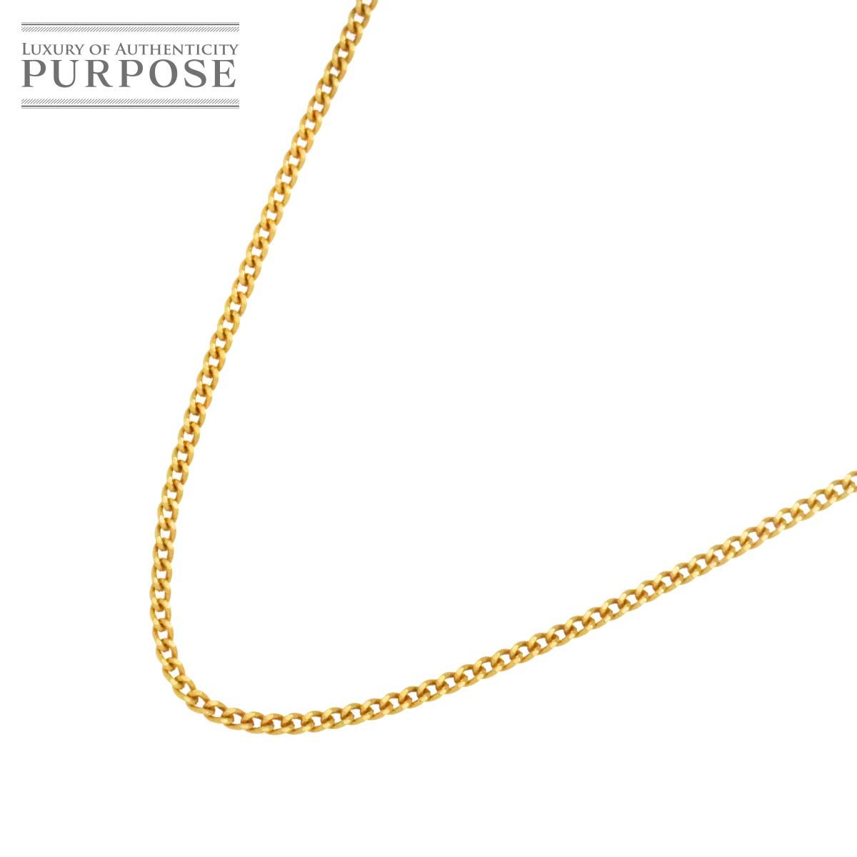 K18 YG チェーン ネックレス 40cm イエローゴールド 750 Chain Necklace 90298593