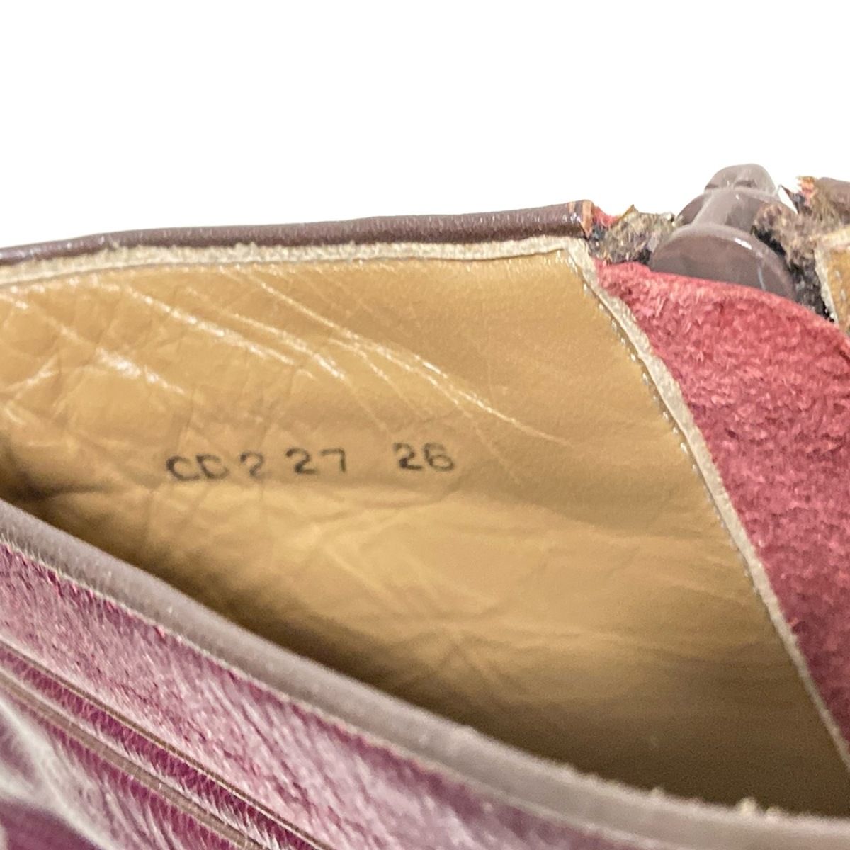 Christian Dior MONSIEUR クリスチャンディオールムッシュ ショートブーツ 42 レディース - ボルドー レザー KIN-KAAI_COM