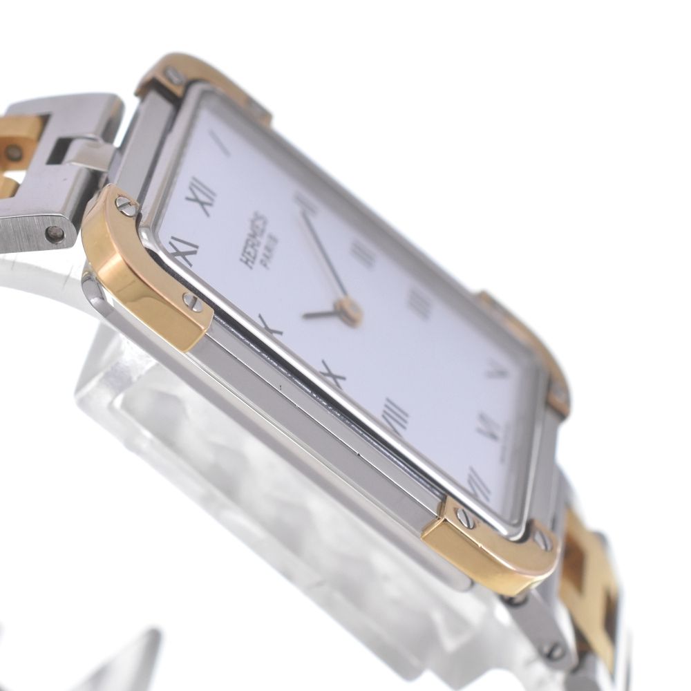 エルメス HERMES CR1.220 クロアジュール SS/GP クォーツ レディース