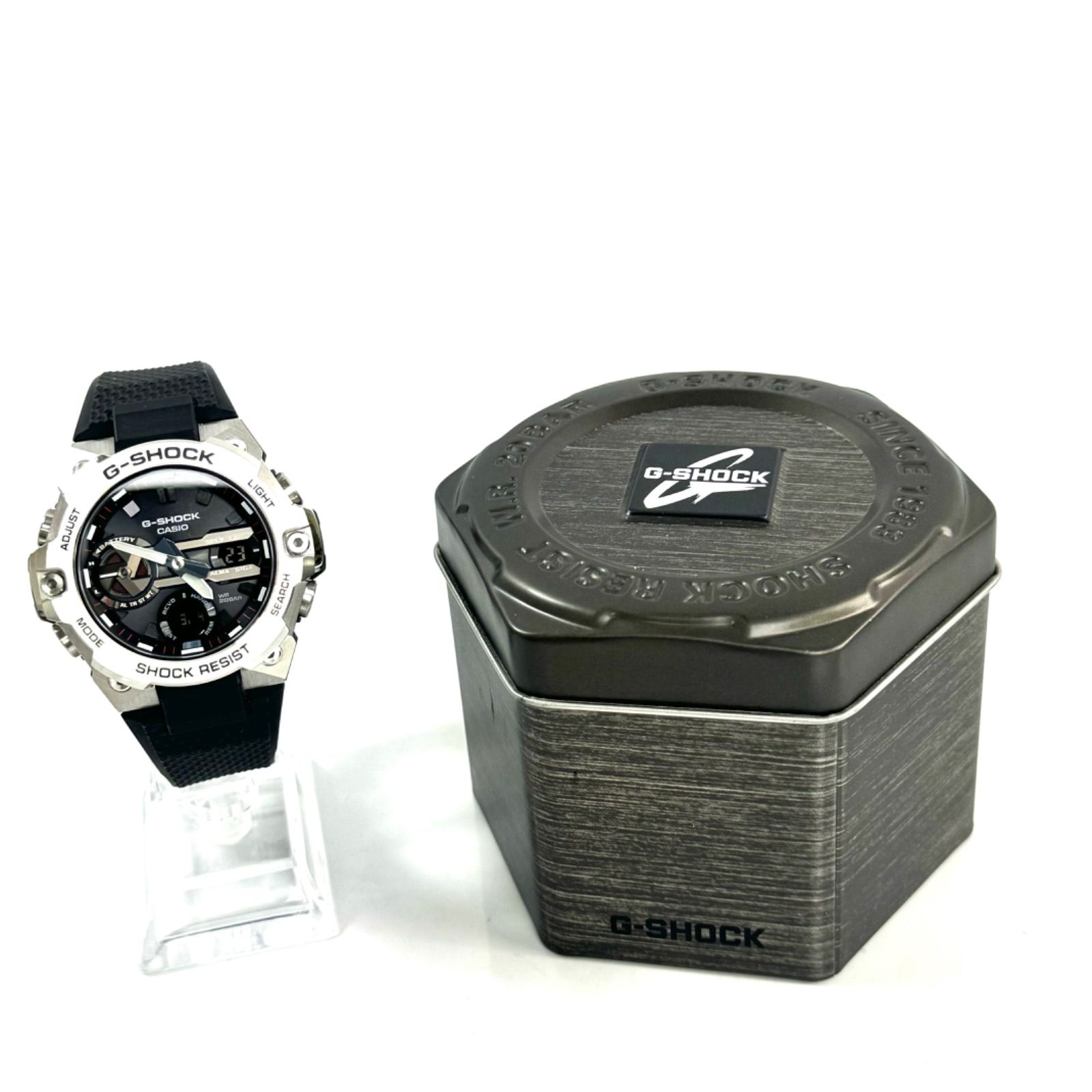 美品】カシオ ジーショック G-STEEL GST-B400-1AJF タフソーラー 黒 
