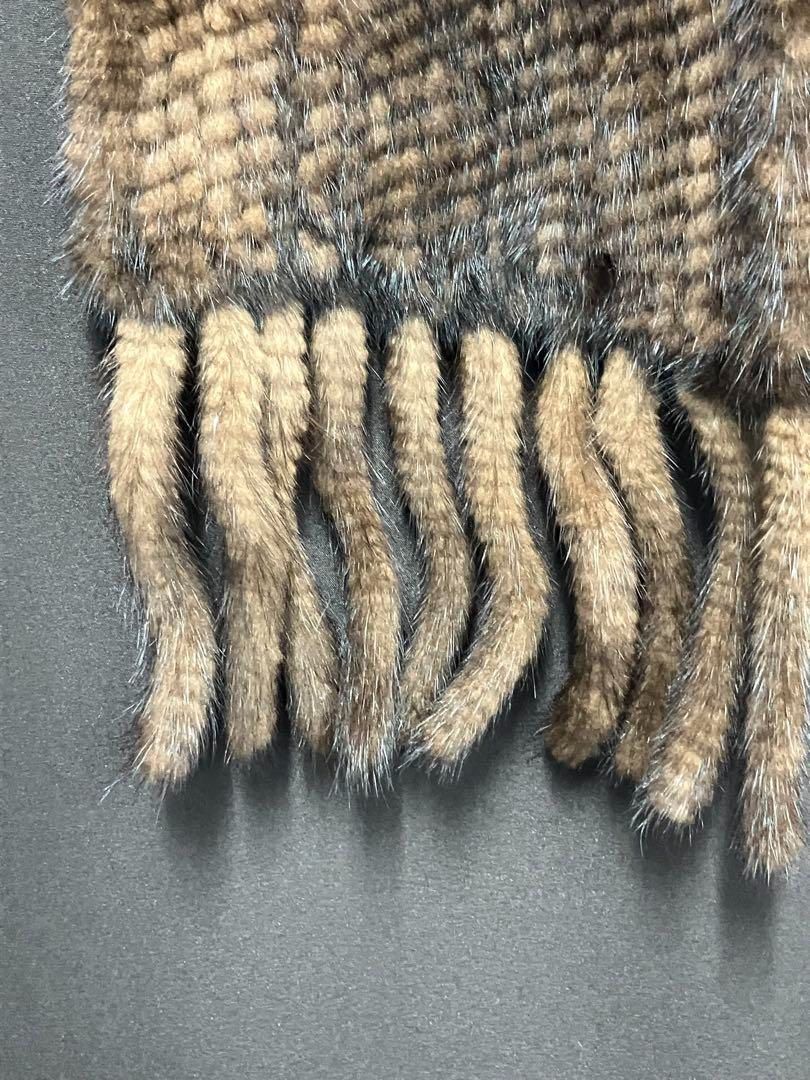 新品未使用！タグ付き 高級 ミンクマフラー ストール ショール ファー