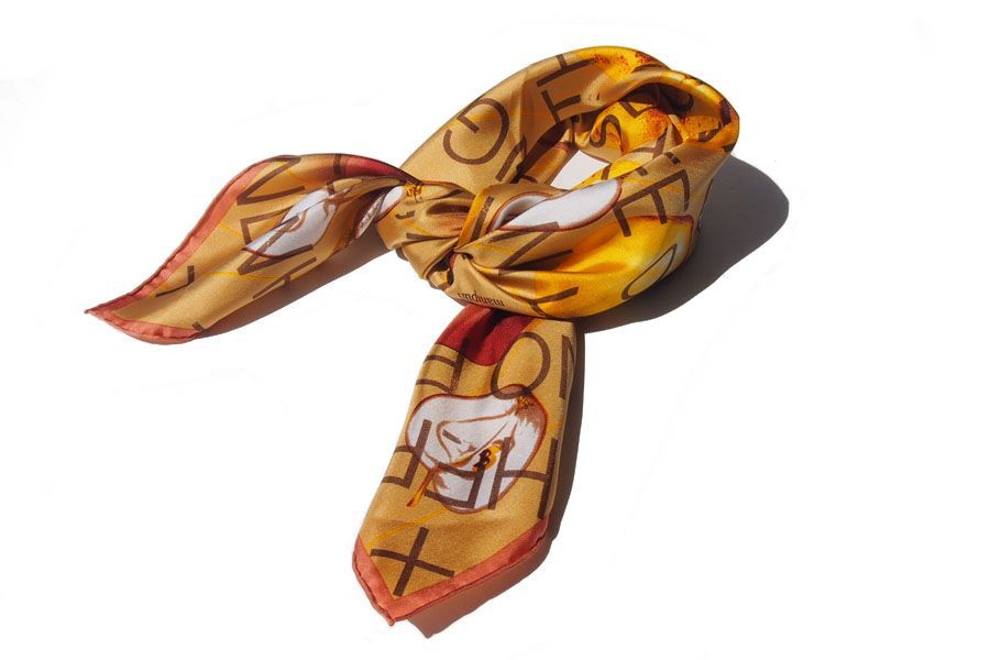 新品｜未使用｜マニプリ｜manipuri｜プリントシルクスカーフ