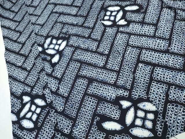 平和屋着物∴夏物 浴衣 有松鳴海絞り 檜垣七宝文 綿 逸品 CAAW0921ng  