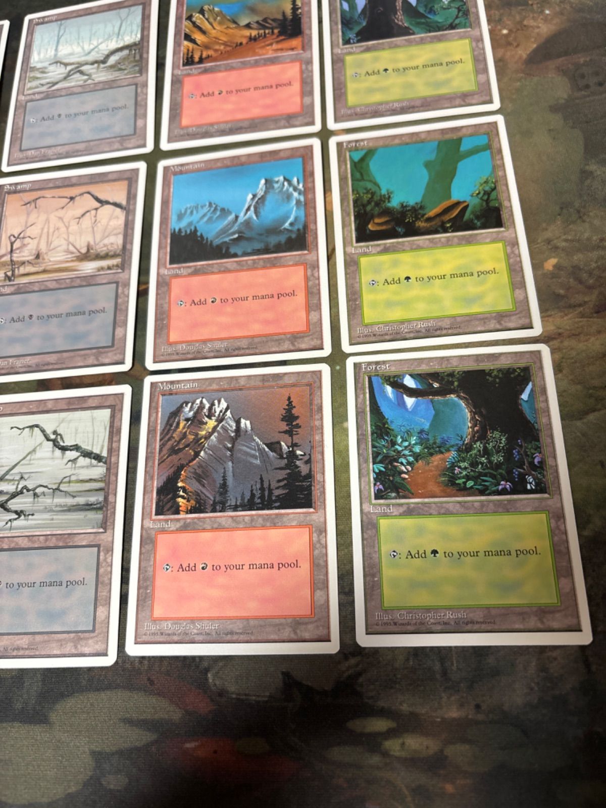 nvq23 18 4ED 第4版 基本土地 コンプリート 全種類 まとめ MTG 白枠 旧