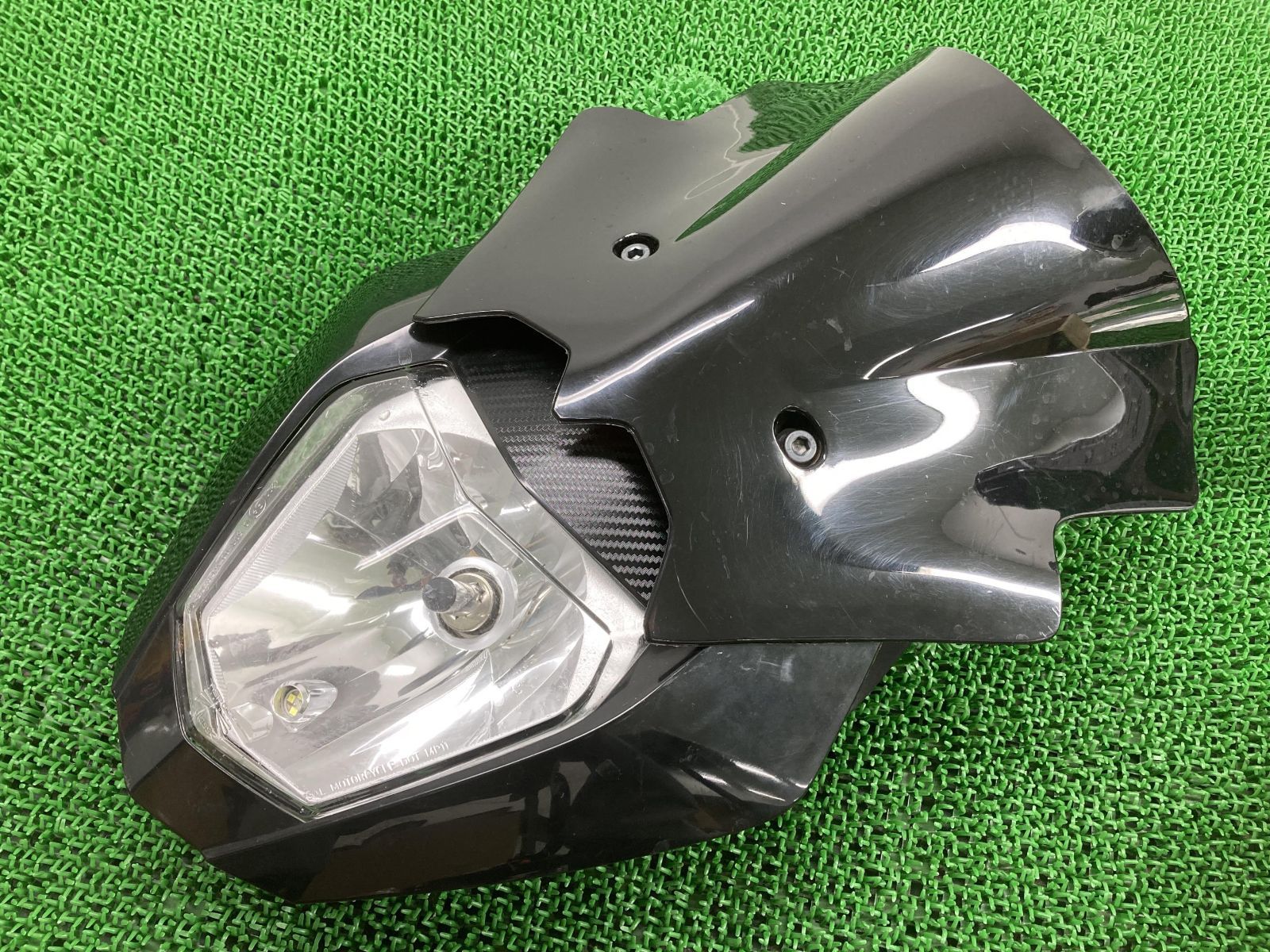 690デューク ライトカウル 黒 760.08.001.000 KTM 純正 中古 2014年式外し 690DUKE フロントマスク スクリーン付き ミドルスポーツ