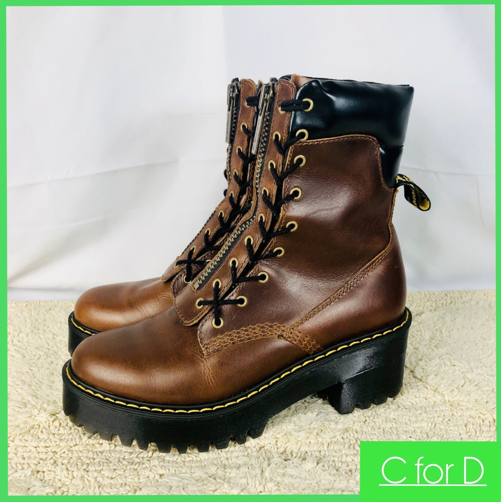美品☆Dr.Martens☆24.0cm ブーツ ドクターマーチン レディース 茶系 