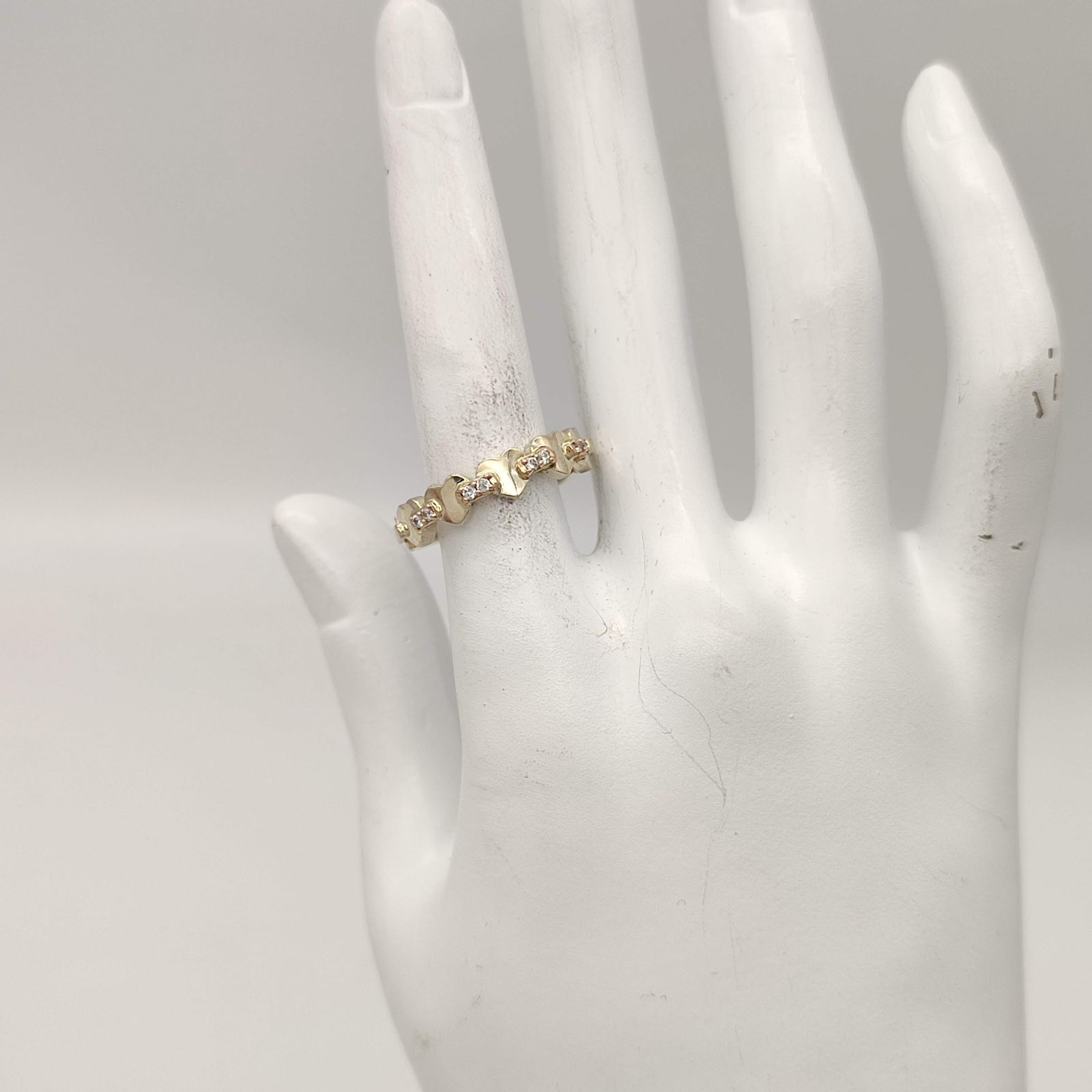 美品】STAR JEWELRY スタージュエリー ハートリング SILVER K18