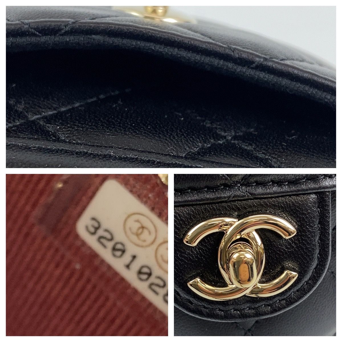 美品 CHANEL シャネル マトラッセ ココマーク ターンロック
