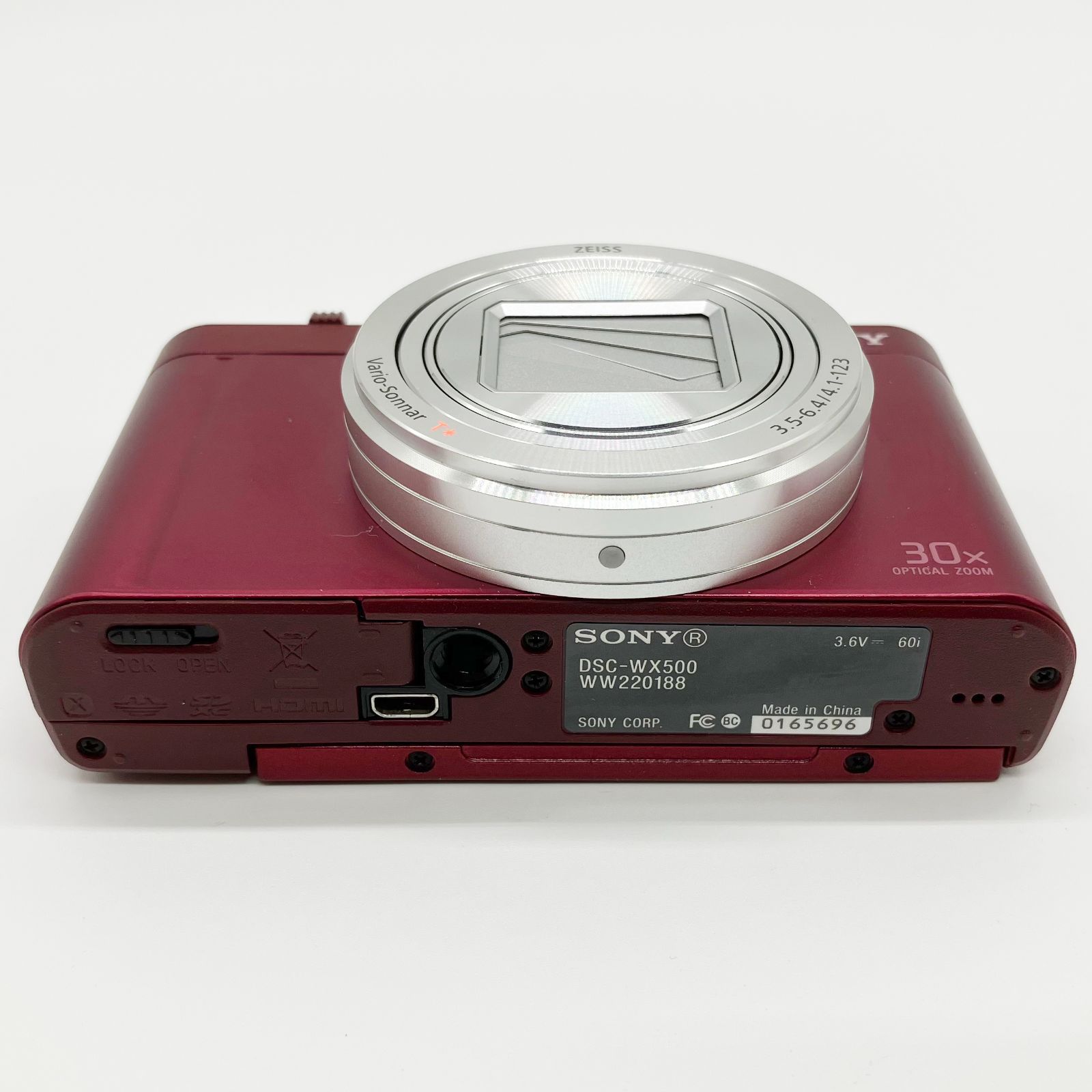 SONY サイバーショット DSC-WX500 中古 美品 レッド 超美品 DSC-WX500