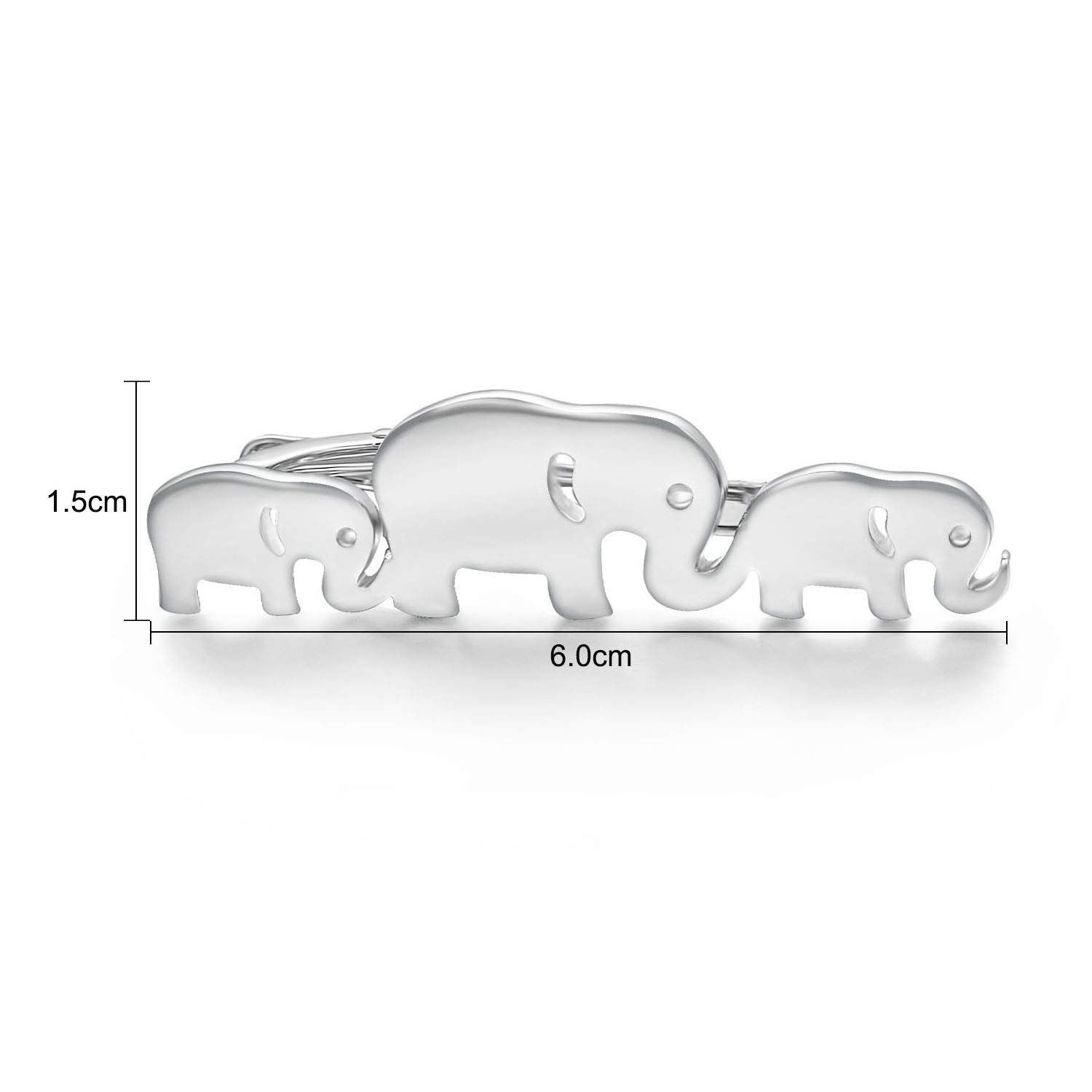 Yoursfs ネクタイ 面白い メンズ シルバー ネクタイピン 真鍮 動物