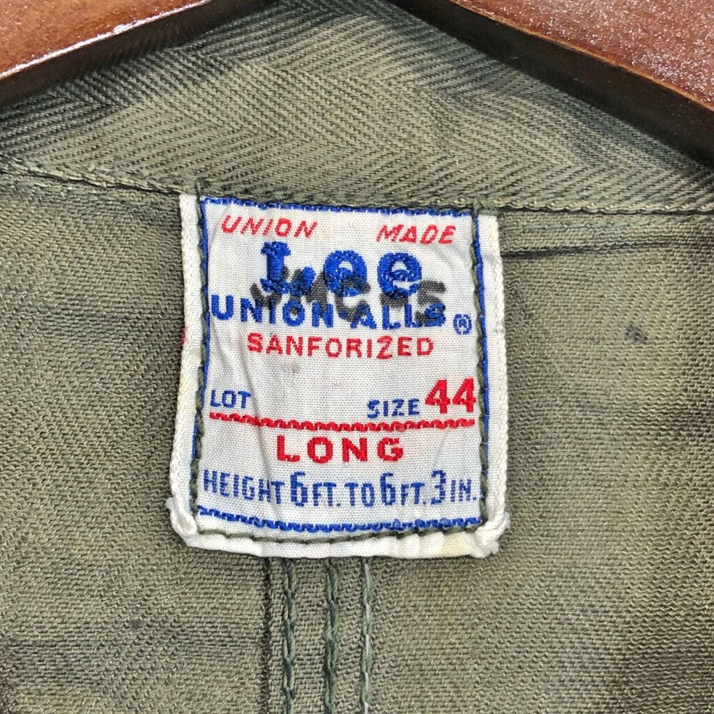 50年代 USA製 Lee リー UNION ALLS HBT オールインワン ツナギ