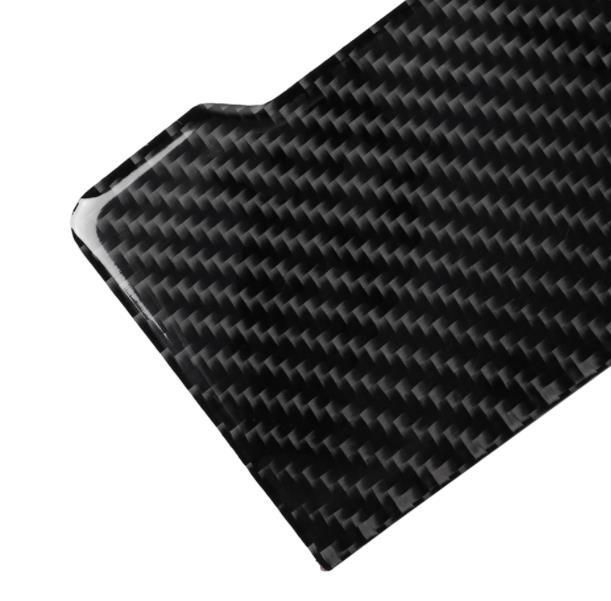 アウディ Q7 4M 2015年- 右ハンドル用 内装インテリアステッカー ギアシフトパネルカバー 外側3Ｐ カーボン柄