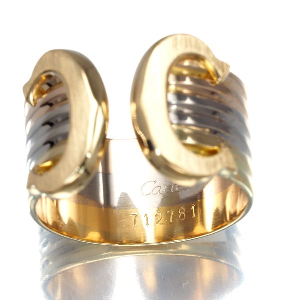 カルティエリング2CドゥーブルC C2 スリーカラーSM 54号 カルティエリング2CドゥーブルC C2 スリーカラーSM 54