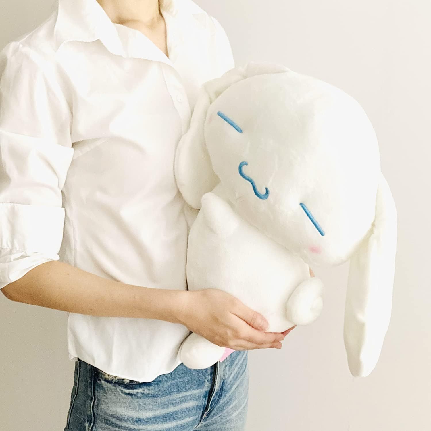 新品・未使用 サンリオ シナモロール 抱き枕 ホワイト 公式 キャラクター グッズ SANRIO シナモン 添い寝枕 マイクロファイバー クッション 快眠 安眠 枕 睡眠 だき まくら ぬいぐるみ 大きい マスコット 今だけ特別価格 激安早い者勝ち mercariメルカリ官方指定廠商