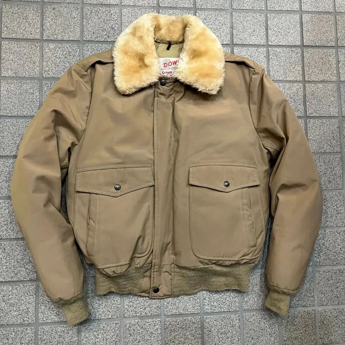 Schott Msize ベージュ 70s グースダウン ジャケット - メルカリ