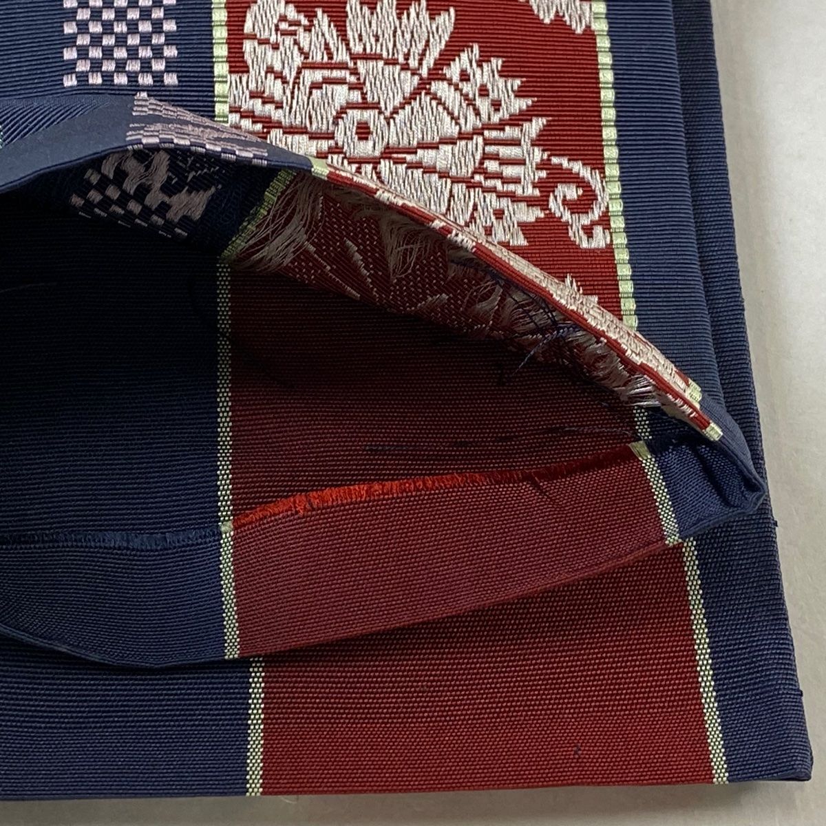 青灰色 正絹