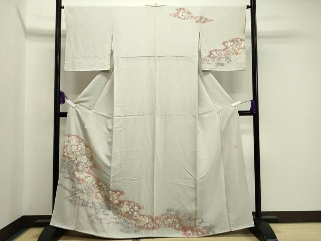 【滝泰】正絹　訪問着　絞り　落款　作家物 楽天市場】【中古】 訪問着 リサイクル 着物 正絹 袷 十日町 滝